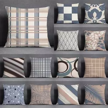 Геометрический абстрактный принт наволочка для автомобиля украшения офис гостиная дома наволочка 40x40cm