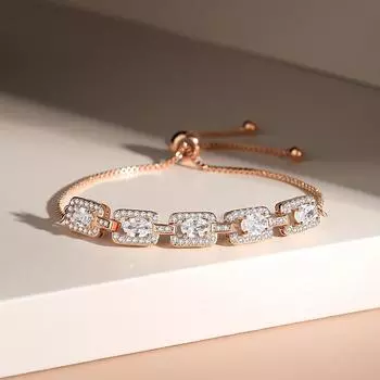 Геометрический браслет из циркона, легкий, роскошный, темпераментный, модный, женский, регулируемый