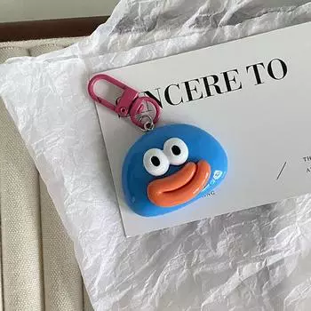 Геометрический брелок с большим ртом, милый кулон для автомобиля, полимерная кукла, студенческая пара, подвеска для школьной сумки, аксессуары