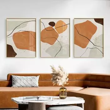 Геометрический цветной блок холст печать плакатов современный домашний декор абстрактные настенные художественные картины скандинавские картины для украшения гостиной 21*30cm