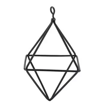 Геометрический держатель для брюк Air, модные цветы, бромелиевые подвесные стойки, домашний декор, черный чёрный