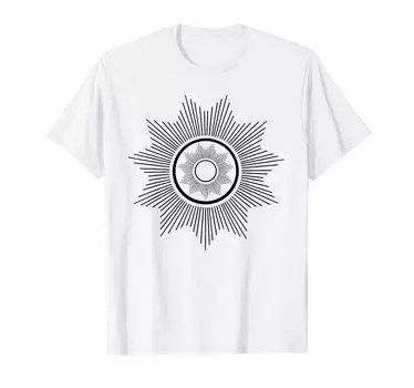 Геометрический дизайн Beam Graphic - - Футболка белый