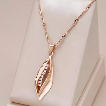 Геометрический дизайн полый циркон кулон ожерелье для женщин свадебные украшения модные аксессуары