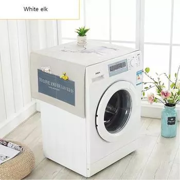 Геометрический хлопок лен водонепроницаемый пылезащитные чехлы Чехлы для стиральной машины Органайзер для холодильника Пылезащитный чехол для холодильника Домашний декор лавадор