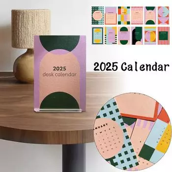 Геометрический художественный настольный календарь, современный креативный настольный календарь и домашний декор One Size