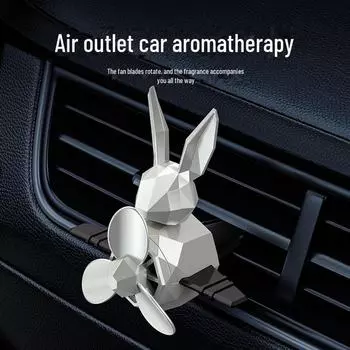 Геометрический кролик для автомобильного воздуховода, зажим для ароматерапии и аксессуар Ocean flavor, single