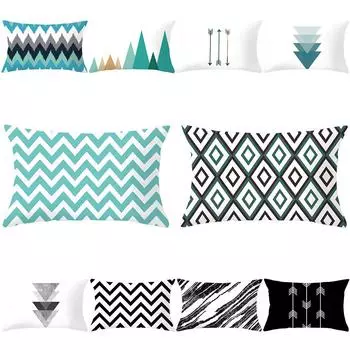 Геометрический круг треугольная волна наволочка наволочка диван-кровать автомобиль кафе декор 8