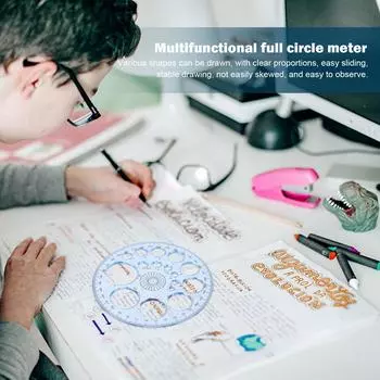 Геометрический шаблон Измерительная линейка Круги Чертежные формы Трафареты (1) КДЕ