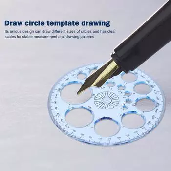 Геометрический шаблон Измерительная линейка Круги Чертежные формы Трафареты (1)