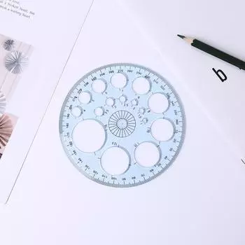 Геометрический шаблон Измерительная линейка Круги Чертежные формы Трафареты (1)