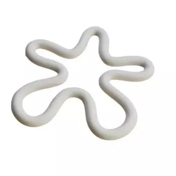 Геометрический термостойкий силиконовый коврик, подставки для чашек для напитков, нескользящий держатель для кастрюль, настольная подставка для столовых приборов, кухонные аксессуары, подстаканники, подушечки 16.5cm белый