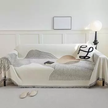 Геометрический восход солнца современный диван чехол ткань шенилл полотенце диван полное покрытие диван чехол 180*130cm