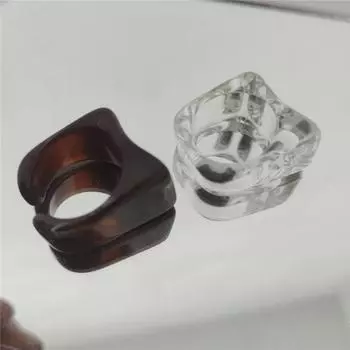 Геометрическое кольцо Необычное кольцо Цветное кольцо Винтажное кольцо Акриловое кольцо Кольцо из смолы Прозрачное кольцо 1.7-1.8CM фиолетовый