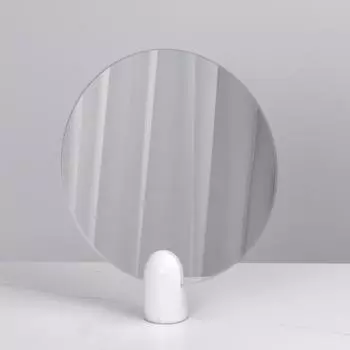 Геометрическое круглое зеркало, дизайнерский мраморный светильник, роскошный туалетный столик, скандинавский простой современный декор, орнаменты