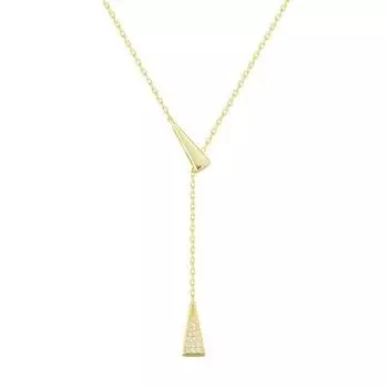 Геометрическое ожерелье с кисточками и треугольниками для женщин, высококачественное летнее универсальное нишевое женское ожерелье