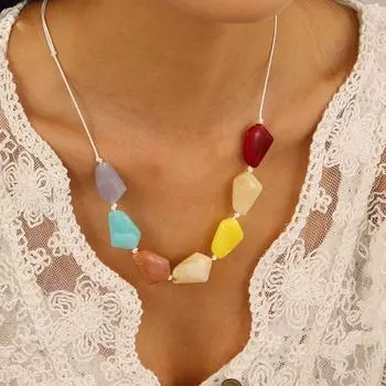 Геометрия ракушка чокер отпуск стиль ручная работа веревка ожерелье ракушка ожерелье вечеринка style 3