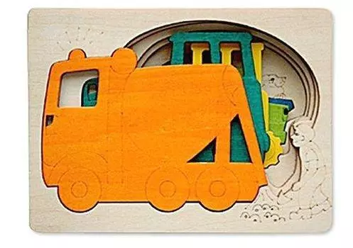 George Luck Puzzle Working Car 5-fold
