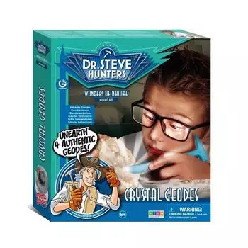 Geoworld Ore Excavation Kit Crystal Geode 4 Pieces ED518K Genuine Product