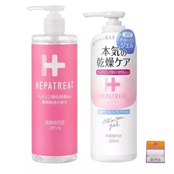 Гепатриат гель 280 мл Увлажняющий лосьон 385 мл Набор с небольшим подарком [Набор 2] Все-в-одном +