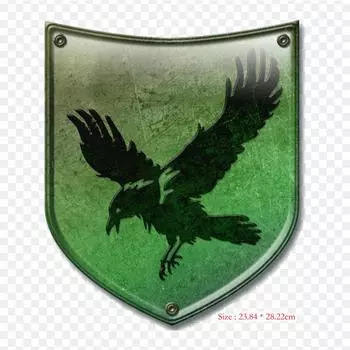 Герб дома Роберта Баратеона, термопереносная печать, виниловые нашивки, наклейки для одежды, аппликации «сделай сам», моющиеся нашивки