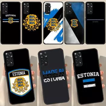 Герб Эстонии Эмблема для Redmi Note 12 Pro Plus Чехол для Redmi Note 10 8 9 11 Pro 12S 11S 10S 9S 9C 10C 12C Чехол Redmi Note 9 Pro