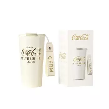 GERM кружка для воды кофе 316 нержавеющая сталь с кружкой из нержавеющей стали прямой вакуум холодный нагрев легкий стакан, бутылка, бутылка, чашка, сталь, 500 мл, ремешок, белый