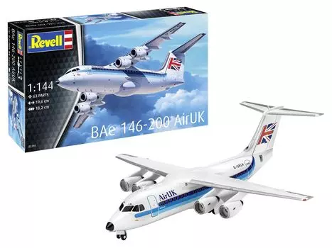 German Level Bae 146 AirUK Plastic Model 03791 1/144 (RJ85) - (Airplane)