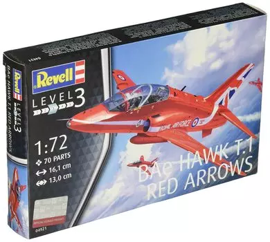 German Level Bae Hawk Red Arrow Plastic Model 1/72 T.1 красный