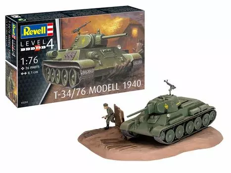 German Level German Army 1940 Plastic Model 03294 1/76 T34/76