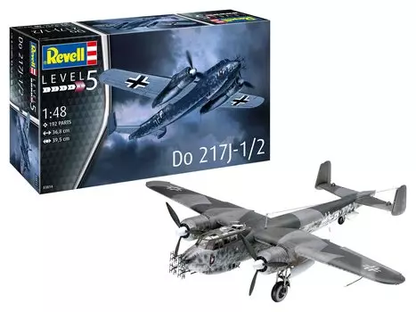 German Level Luftwaffe Dornier Plastic Model 03814 1/48 217J-1/2