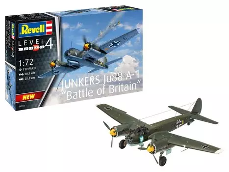 German Level Luftwaffe Junkers Battle of Britain Plastic Model 04972 1/72 Ju88A-1