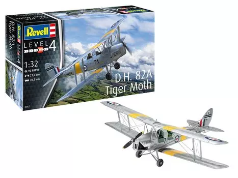 German Level Royal Air Force 82A Tiger Moth Plastic Model 03827 Molding Color 1/32 D.H.