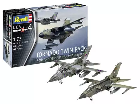 German Level Tornado 50th Anniversary Twin Pack Plastic Model 03801 1/72 Germany/British