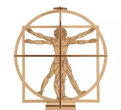 German Level Vitruvian Mann 00509 Plastic Model 1/16
