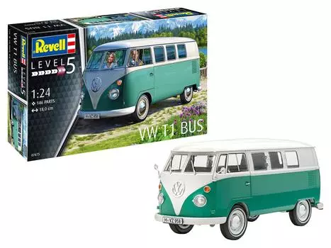 German level VW T1 Microbus plastic model 07675 1/24
