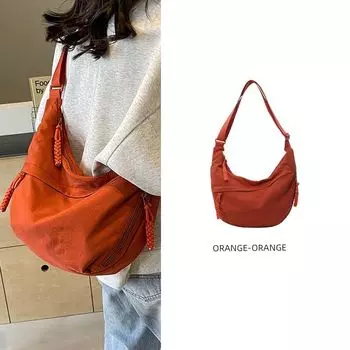 German Messenger Bag Dumpling Bag Women s 202 500 Casual Shoulder Bag Large Capacity Sports Lightweight Small Bag Orange