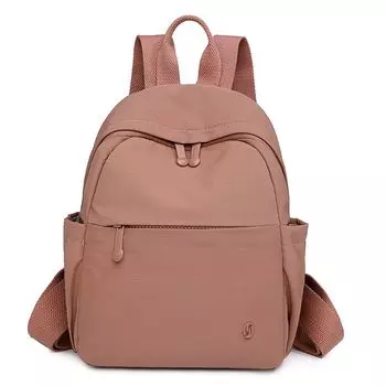 German New Fashion Simple and Versatile Lightweight Waterproof Hiking Backpack Backpack Candy Color Small Backpack Women Mummy Bag Pink