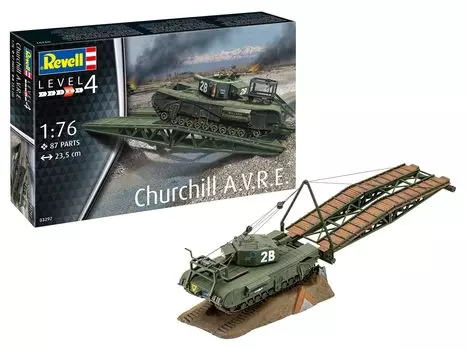 German Revell British Army Churchill Plastic Model 03297 (Revell) 1/76 A.V.R.E.