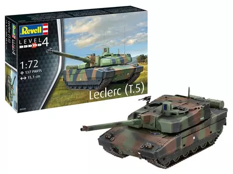 German Revell French Army Leclerc T5 Plastic Model 03341 Molding Color (Revell) 1/72