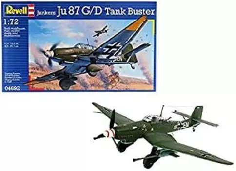 German Revell Junkers Tank Buster 04692 Plastic Model 1/72 Ju87G-2