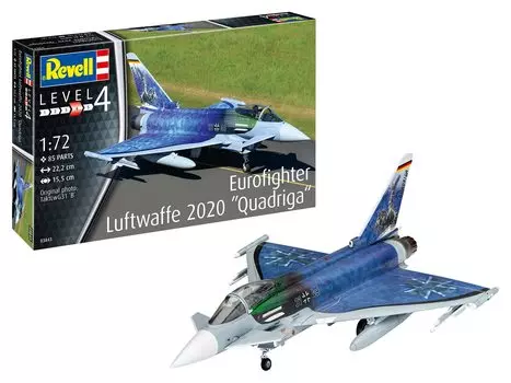 German Revell Luftwaffe Eurofighter 2020 Quadriga Plastic Model 03843 (Revell) 1/72