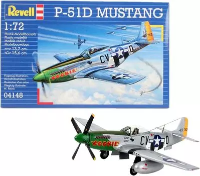 German Revell Mustang Plastic Model 1/72 P-51D
