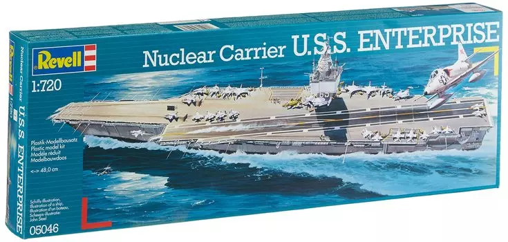 German Revell Nuclear Aircraft Carrier Enterprise 05046 (Revell) 1/720 серый