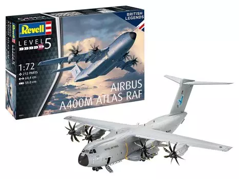 Немецкий самолет Revell Royal Air Force Airbus A400M Atlas Plastic Model 03822 Molding Color (Revell) 1/72