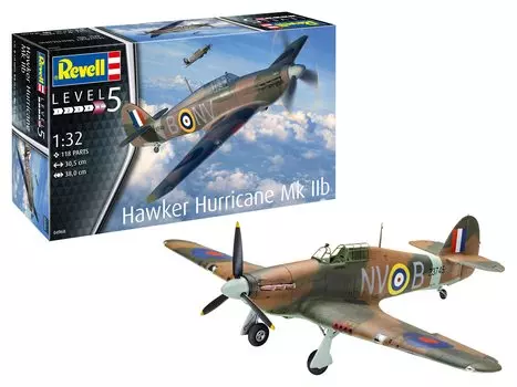 German Revell Royal Air Force Hawker Hurricane Plastic Model 04968 Molding Color (Revell) 1/32 Mk.IIB