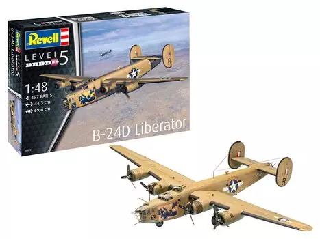 Немецкий самолет Revell US Army Liberator, пластиковая модель 03831 1/48 B-24D
