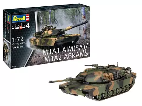 German Revell US Army M1A2 Abrams Plastic Model 03346 (Revell) 1/72