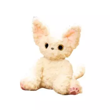 German White Simulated Cat Cartoon Plush Toy Doll For Gift Decoration And