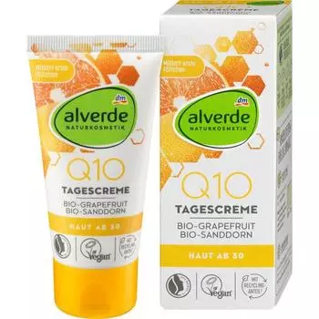 Германия DM alverde Alverde Nature Cosmetic Q10 Дневной крем 50 мл