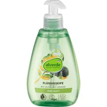 Германия DM Alverde Alverde Оливковое апельсиновое жидкое мыло 300 мл